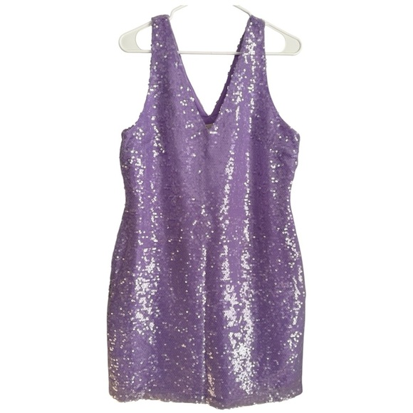 a new day Dresses & Skirts - Sequin Purple Sleeveless Dress size S ,